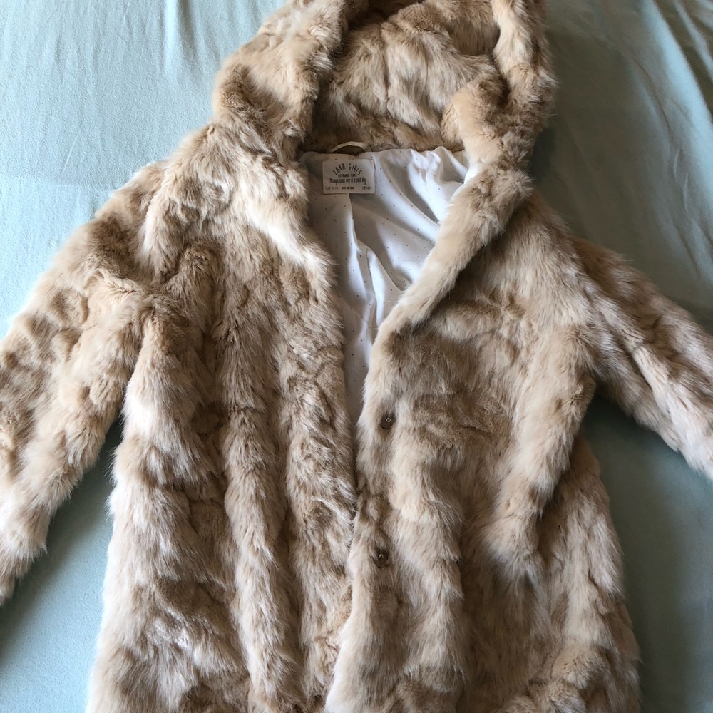Zara for kids faux fur jacket